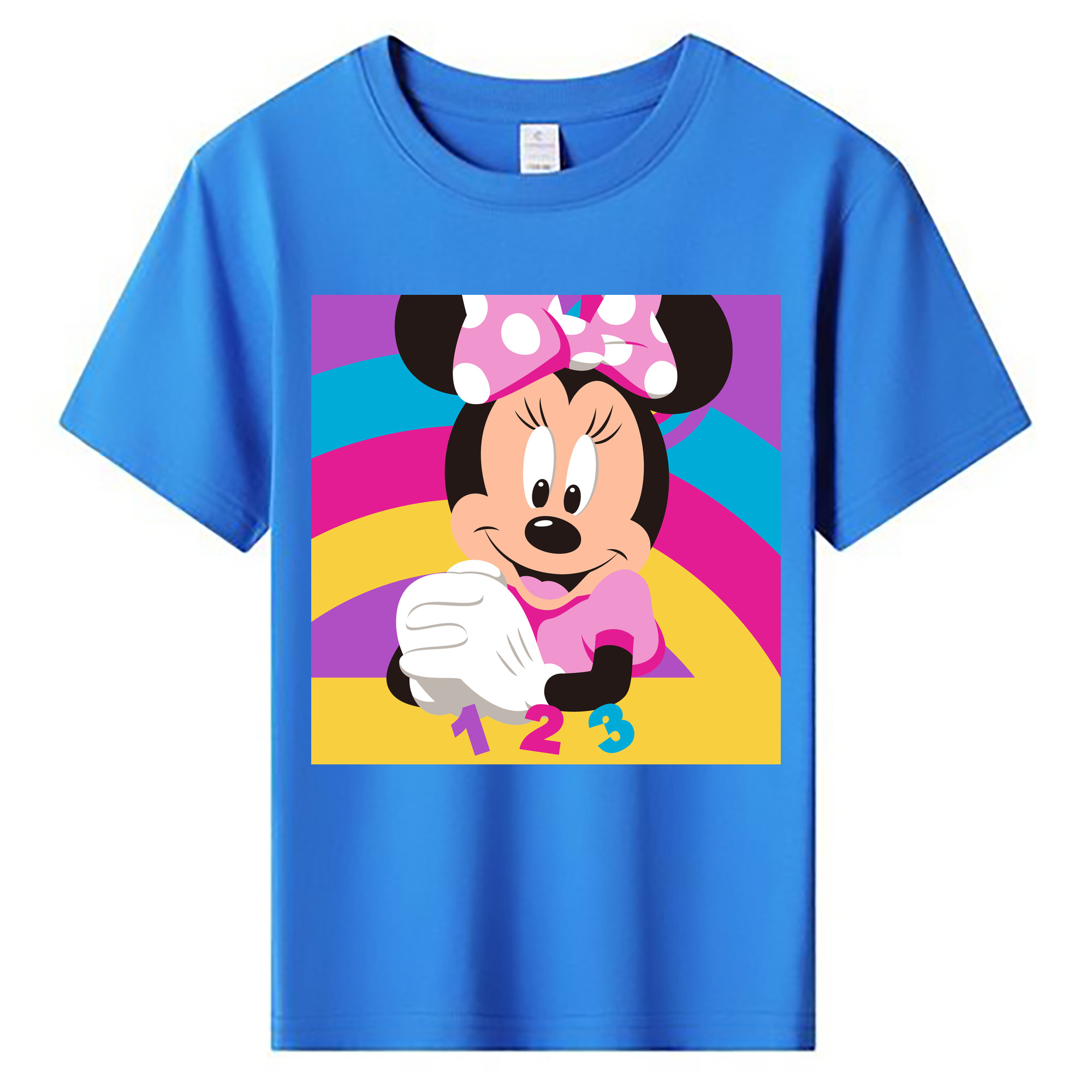 ミッキーマウス Mickey Mouse 綿100％キッズTシャツ（フロントプリント）